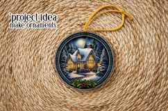 Christmas Wind Spinner, Winter Cablin Sublimation Spinner s8 Product Image 5