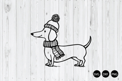 Christmas Dachshund SVG, Dachshund SVG, Animal SVG Product Image 1
