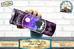 This is Christmas glitter snowflake tumbler wrap design. featuring a dark purple Ombre and soft glitter overlay Sized for 20oz skinny tumblers. 
