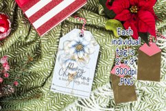 Elegant Christmas Winter Floral Printable Gift Tags &amp; Sheet Product Image 3