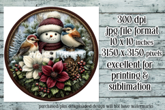 Christmas Wind Spinner, Snowman Round Design, Winter, s46 Product Image 2