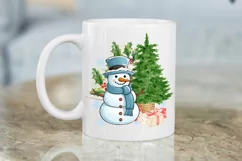 Christmas Winter Snowman clipart Sublimation PNG Product Image 3