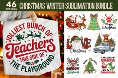 Christmas Winter Sublimation Bundle, Christmas PNG Design Product Image 1