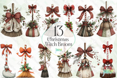 Christmas Witch Broom Sublimation Product Image 1