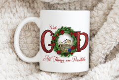With God All Things are Possible Christmas Sublimation png Product Image 2