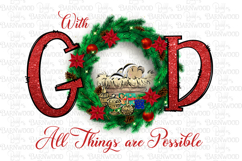 With God All Things are Possible Christmas Sublimation png Product Image 4