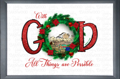 With God All Things are Possible Christmas Sublimation png Product Image 3