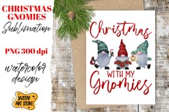 Christmas gnomes sublimation &quot;Christmas with my gnomies&quot; Product Image 1