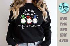 Christmas with my gnomies svg, christmas png, christmas subl Product Image 1