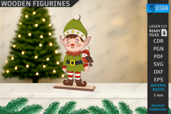 Christmas Characters Laser Cut Bundle | Tabletop Statuettes Product Image 3