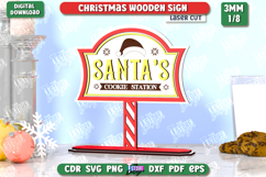 Christmas Wooden Sign Laser Cut Bundle, Christmas Decor SVG Product Image 5