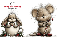 Christmas Woodland Animals Clipart Product Image 1