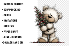 Christmas Woodland Animals Clipart Product Image 2