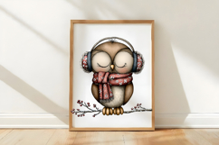 Christmas Woodland Animals Clipart Product Image 3