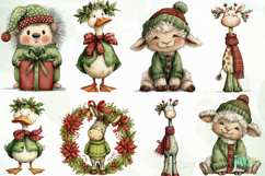 Christmas Woodland Animals Sublimation Product Image 6