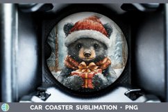 GorgeousChristmas Woodland Car Coaster design.