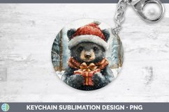 GorgeousChristmas Woodland Keychain design.