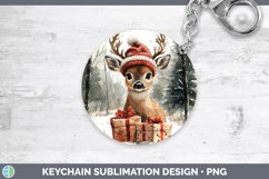 GorgeousChristmas Woodland Keychain design.