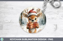 GorgeousChristmas Woodland Keychain design.