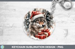GorgeousChristmas Woodland Keychain design.