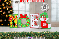 Christmas Word Standing Signs Laser Cut Bundle | Home Decor Product Image 10