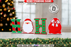Christmas Word Standing Signs Laser Cut Bundle | Home Decor Product Image 11