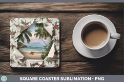 GorgeousChristmas Wrapping Square Coaster design.