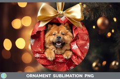 GorgeousChristmas Wrapping Dogs Ornament design.