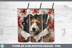 GorgeousChristmas Wrapping Dogs Tumbler design.