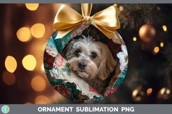 GorgeousChristmas Wrapping Dogs Ornament design.