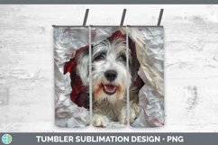 GorgeousChristmas Wrapping Dogs Tumbler design.