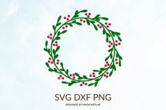 Christmas Wreath SVG|Wreath Clipart Product Image 1