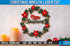 Christmas Wreath Laser Cut Bundle, Christmas Wall Hangers Product Image 12