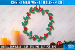 Christmas Wreath Laser Cut Bundle, Christmas Wall Hangers Product Image 5