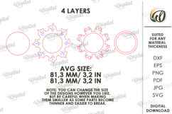 Christmas Wreath Candle Holder Lasercut. Christmas SVG Product Image 2