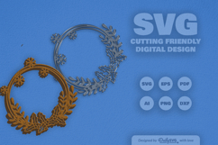 Christmas Wreath Customable Laser Cut Product Image 5