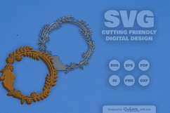 Christmas Wreath Customable Laser Cut Product Image 6