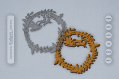 Christmas Wreath Customable Laser Cut Product Image 2