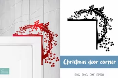 Merry Christmas And Christmas Berries For Door Corner Design Product Image 5