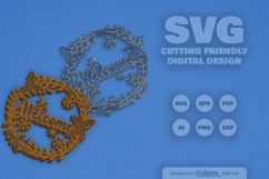 Christmas Wreath Laser Cut Product Image 2