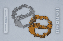 Christmas Wreath Laser Cut Product Image 1