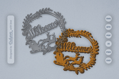 Christmas Wreath Laser Cut Product Image 2