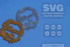 Christmas Wreath Laser Cut Product Image 7