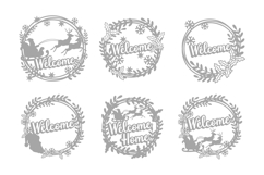 Christmas Wreath Laser Cut Product Image 1