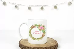 Watercolor Christmas wreath Product Image 2
