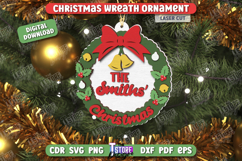Christmas Wreath Ornament Laser Cut Bundle, Wooden Tree Toys Product Image 11