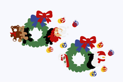 Christmas Wreath Elements 3D SVG Product Image 3