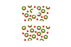 christmas wreath starbucks 16oz hot cup tumbler wrap svg presized template for tumbler grande suitable for cricut and silhouette