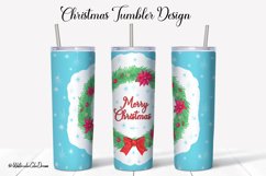 Merry Christmas Tumbler Sublimation Product Image 1