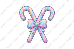 Christmas X Candy With Bow Png Product Image 1